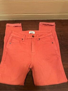 pistola Coral Cutoff Hem Skinny Jeans